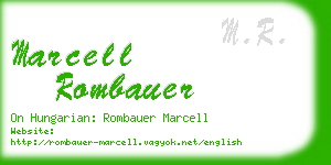 marcell rombauer business card